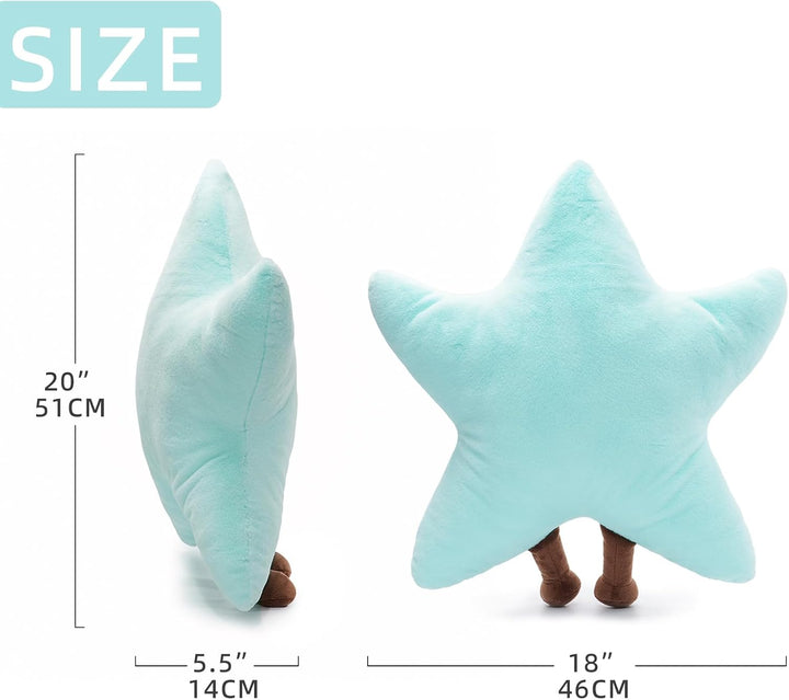 WEIGEDU Peluche de estrella de mar, estrella de mar, diseño de estr...
