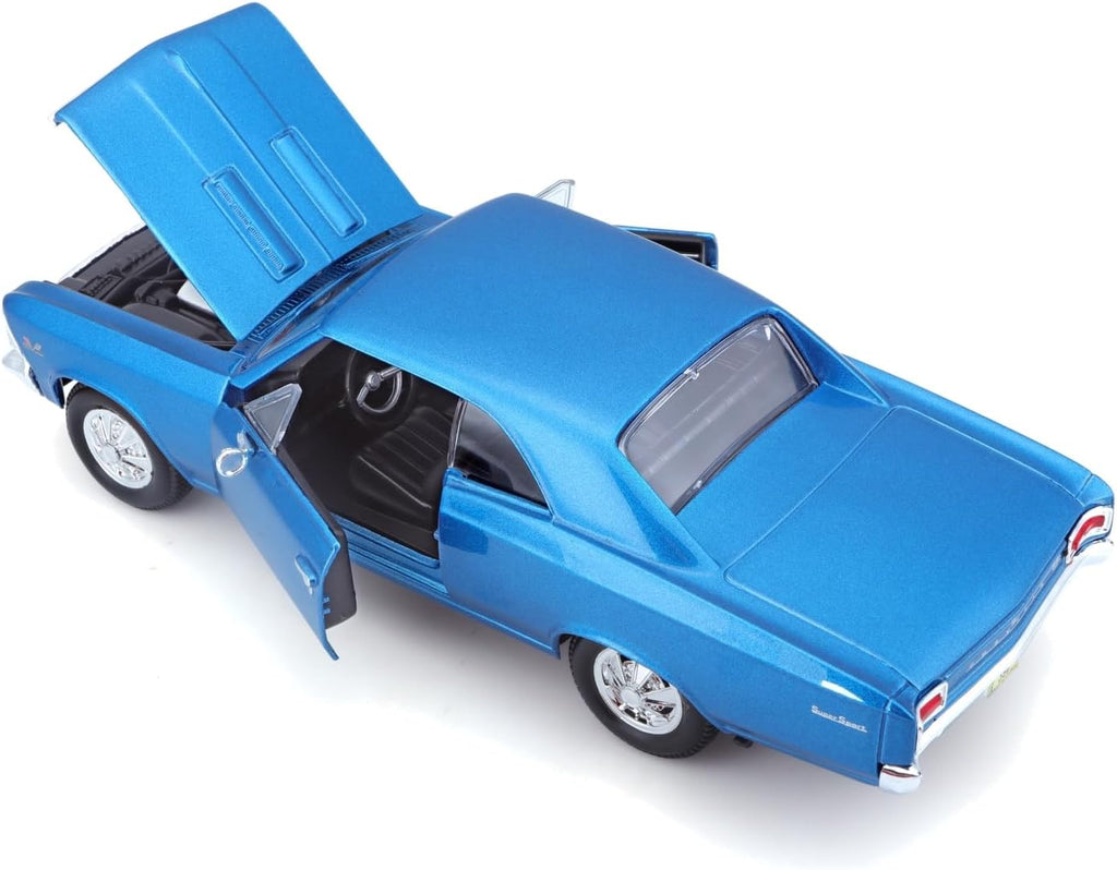 Maisto 1:24 1966 Chevy Chevelle SS 396 Modelo de coche, multicolor