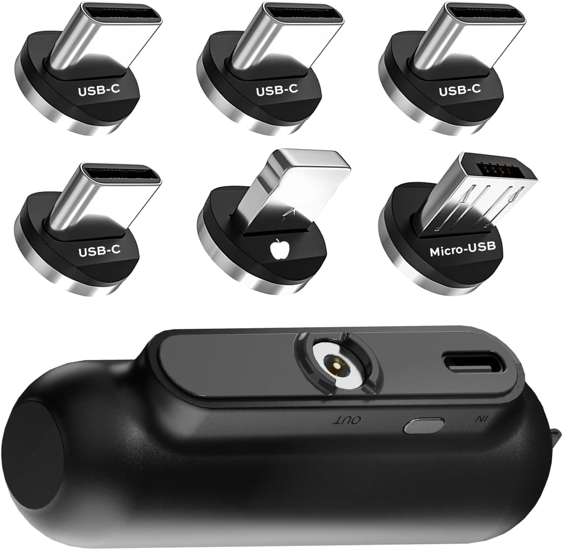 Statik Puntas Snap-N-Charge y USB C (paquete de 3)