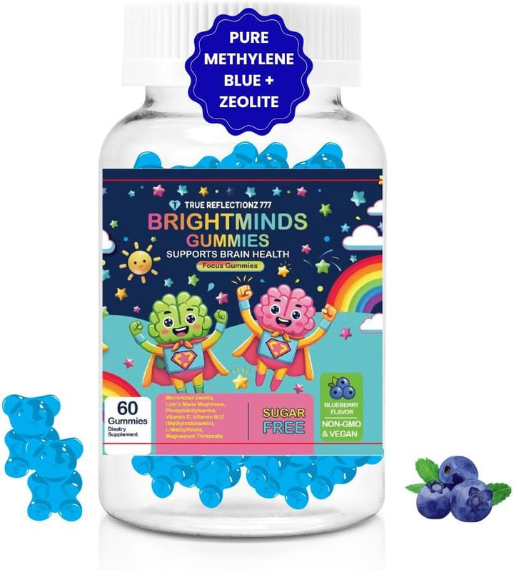 Brightminds - Gomitas de desintoxicación de zeolita para niños, des...