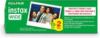 Fujifilm Instax Wide Instant Film Twin Pack con paño de microfibra Sunshine Photo, 6 Pack-120 Sheets