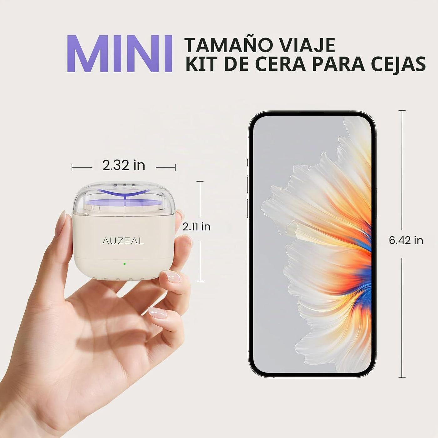 AUZEAL - Mini kit de cera facial para mujer, kit de depilación faci...