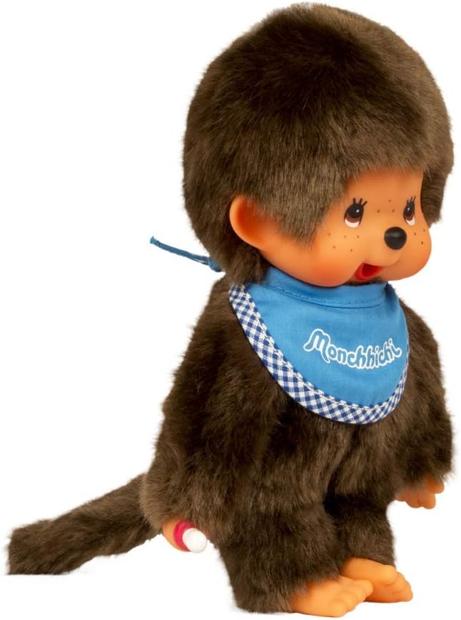 Monchhichi \u2013 Figura Clásica de 20 cm, Niño (Azul)