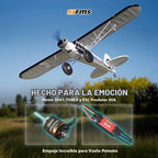 Fms 66.929 in Piper PA-18 Super Cub V2 RC Plane 4CH Escala Gigante Control Remoto Avión RTF STOL Motor sin escobillas 6.25 "Globo Neumáticos CNC Tren de aterrizaje