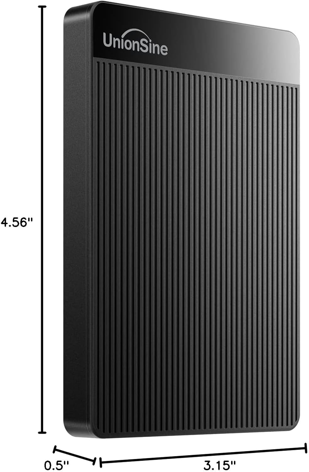 UnionSine - Disco duro externo portátil ultradelgado de 1 TB, HDD,...