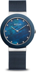 BERING Reloj analógico de cuarzo para mujer con correa de acero inoxidable y cristal de zafiro 11435-XXX_1
