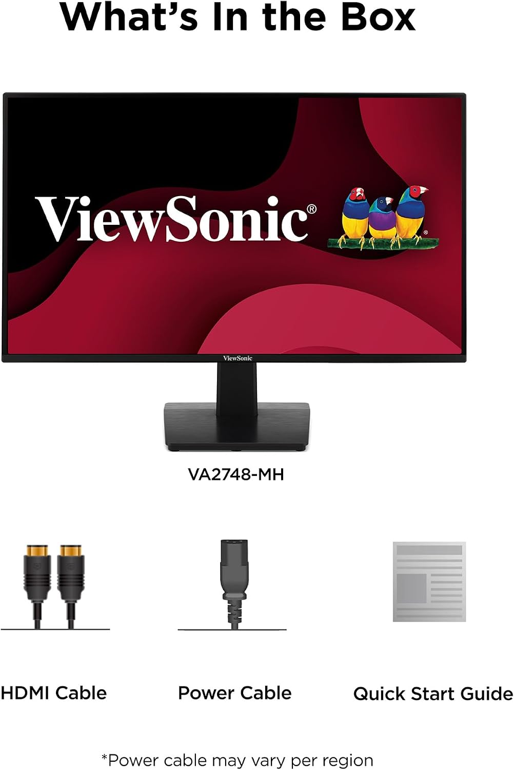 ViewSonic VA2748-MH Monitor de computadora Full HD de 27 pulgadas,...