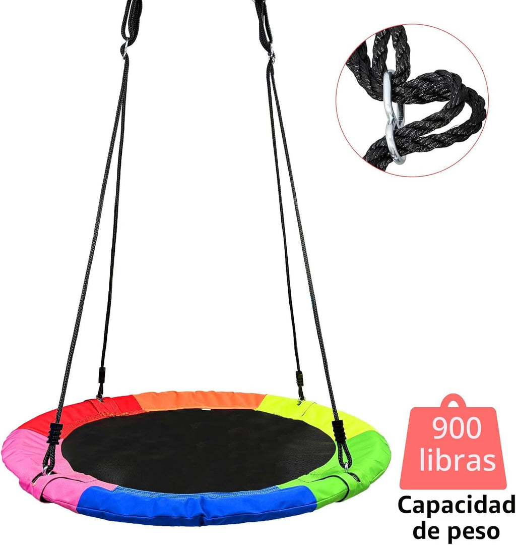 Columpio de árbol con platillo volador de 40 pulgadas para niños, 900D