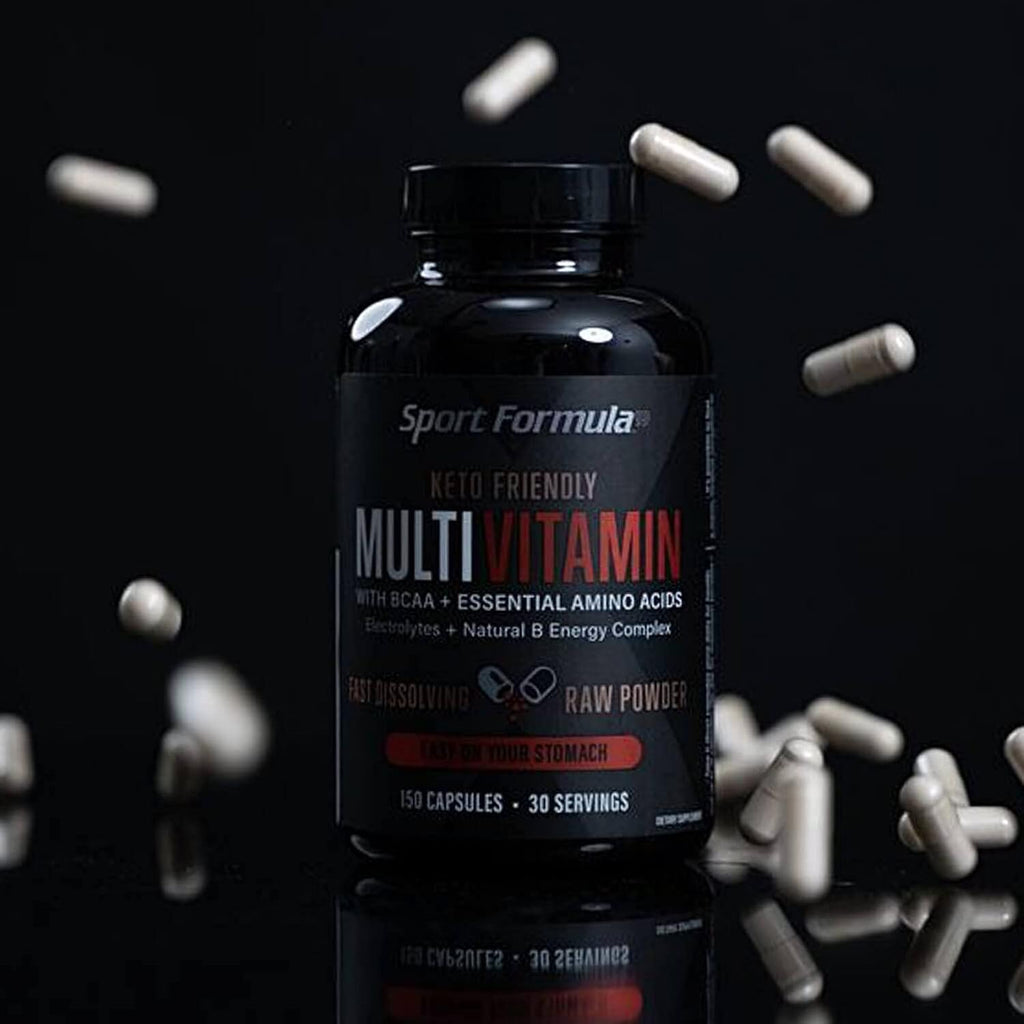 Sport Formula Daily Keto Superfood Multivitamínico BCAA Aminoácido Polvo Cápsulas