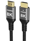8K 4K HDMI a HDMI Cable 33FT Long, Nylon Braided HDMI® Cord eARC