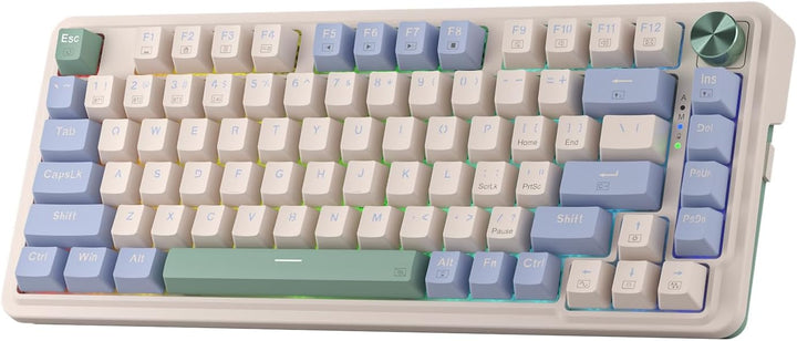 Redragon K673 PRO Teclado Gaming RGB Inalámbrico con Gasket 75%, 3...