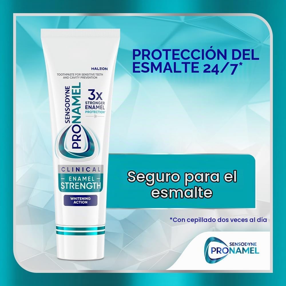 Pasta dental Sensodyne Pronamel para fortalecimiento clínico del es...