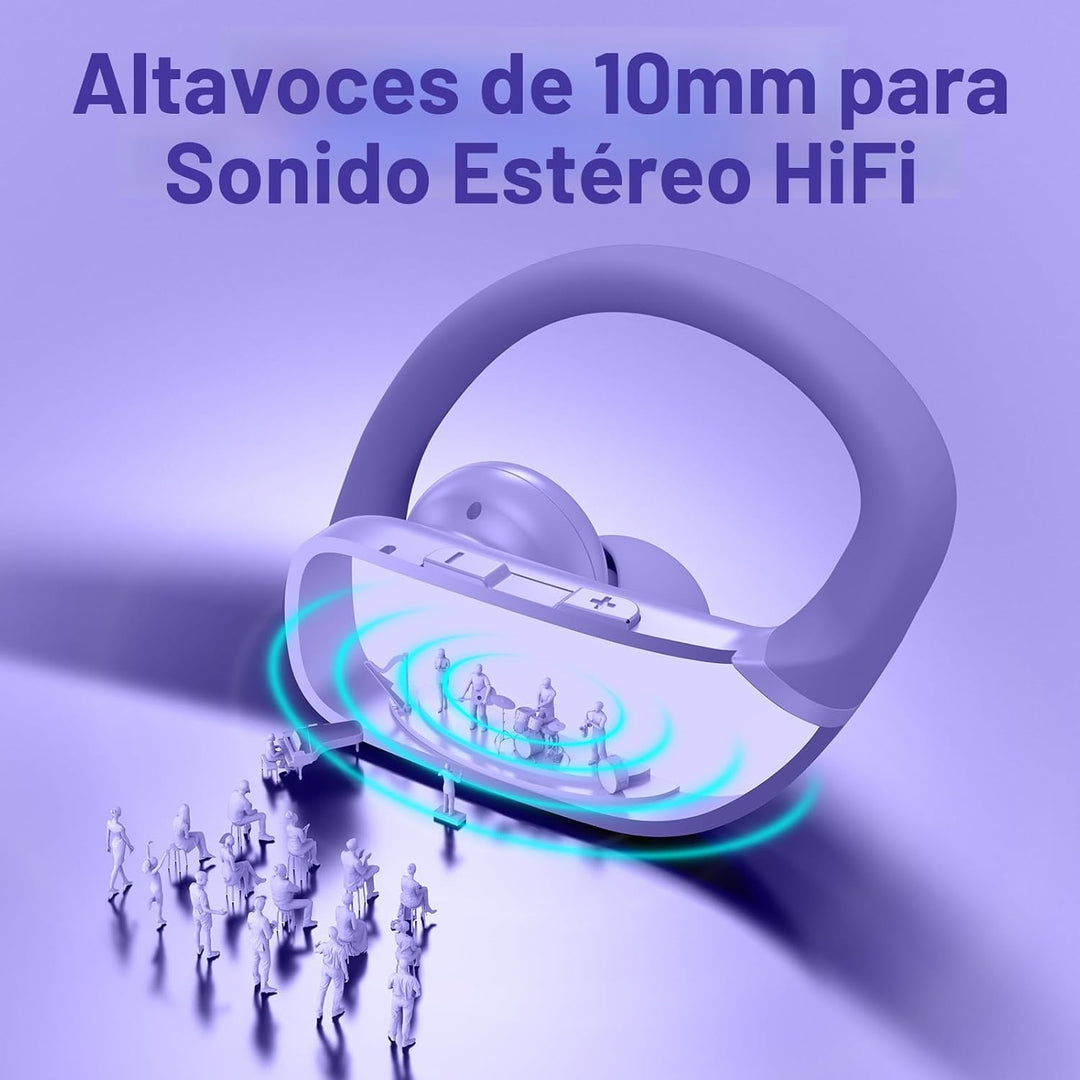 Auriculares inalámbricos Bluetooth 48 horas de reproducción para en...