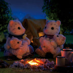 Sylvanian Families - 5814 Snow Leopard Family, juego con figura de animal, figuras de animales aterciopelados, leopardos, juguetes para niños de 3 años en adelante