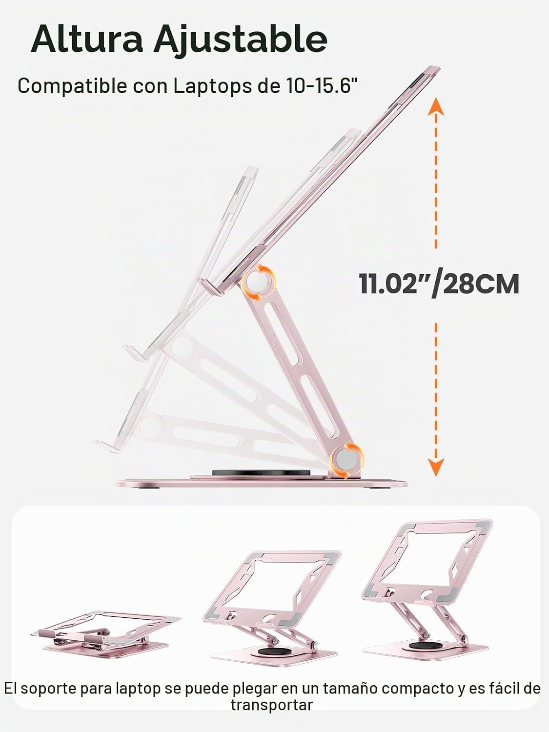 tounee Soporte para computadora portátil para escritorio, soporte a...