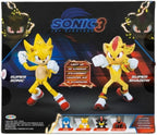 JAKKS Pacific Sonic The Hedgehog Light Up Super Sonic & Super Shadow - Juego de figuras de acción