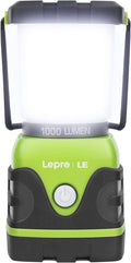 Lámpara LE Luz LED portátil de 1000 LM, atenuable, linterna para acampar de 4 modos, resistente al agua, lámpara que funciona a batería para el hogar, jardín, exteriores, senderismo, pesca, emergencias