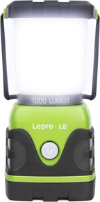 Lámpara LE Luz LED portátil de 1000 LM, atenuable, linterna para acampar de 4 modos, resistente al agua, lámpara que funciona a batería para el hogar, jardín, exteriores, senderismo, pesca, emergencias