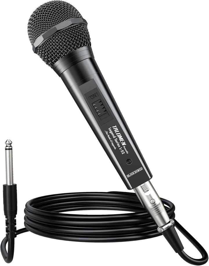 talomen Micrófono con cable para cantar, hembra de metal, interrupt...