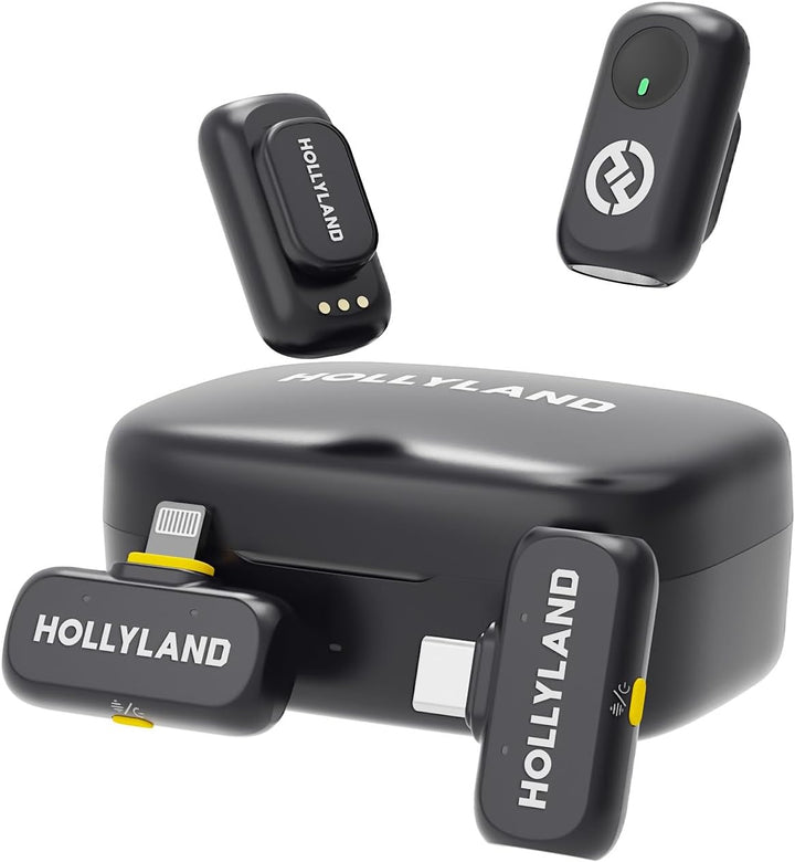 Micrófono inalámbrico Hollyland Lark A1 Mini para iPhone y Android,...