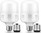 Lámpara L LOHAS LED Bombillas superbrillantes, bombilla LED de garaje E26 de alto