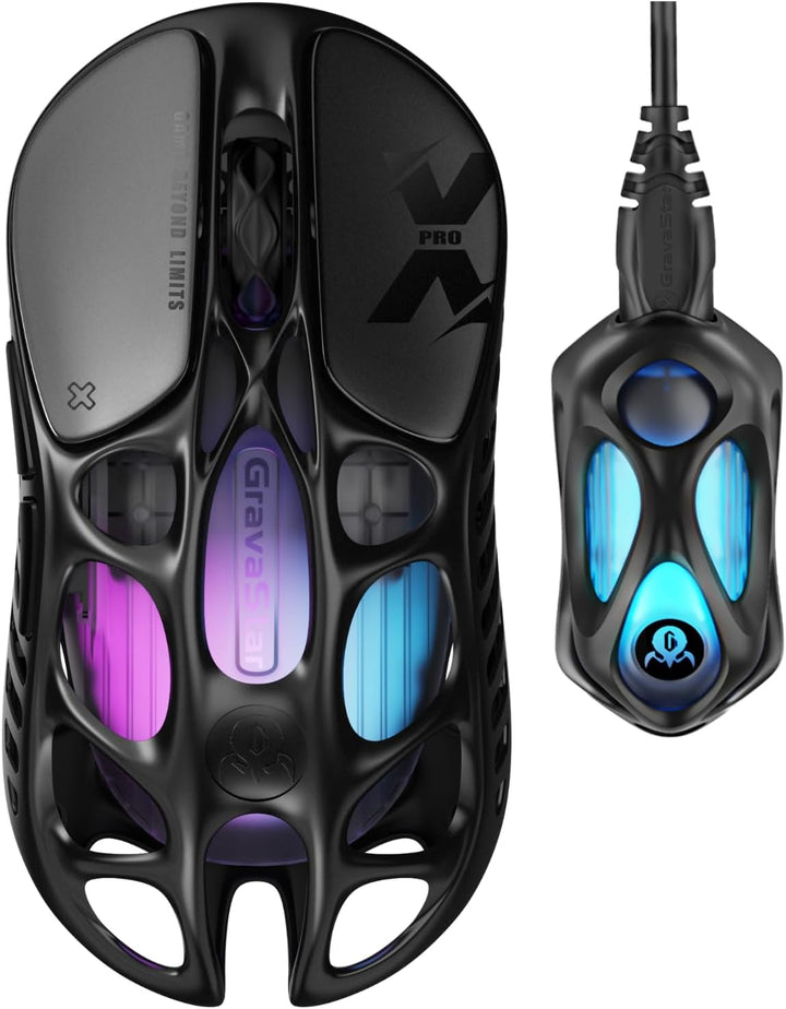 GravaStar Mercury X Pro Ratón Inalámbrico para Juegos, Viene con Do...