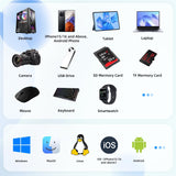 Estación de acoplamiento YOTUO para disco duro externo, Hub USB-C +...