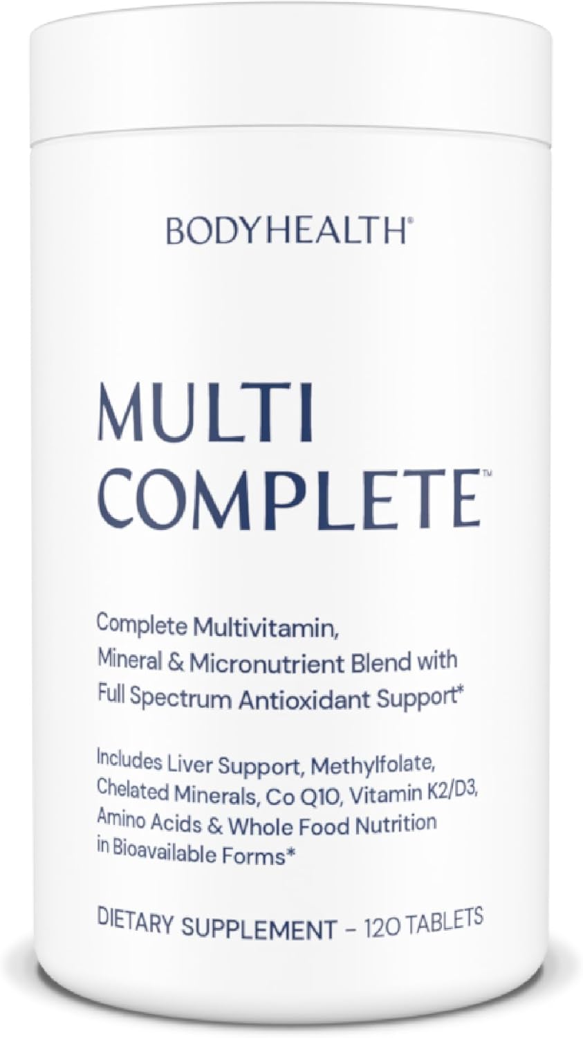 BodyHealth Multivitamínico diario multicompleto (120 unidades) para...