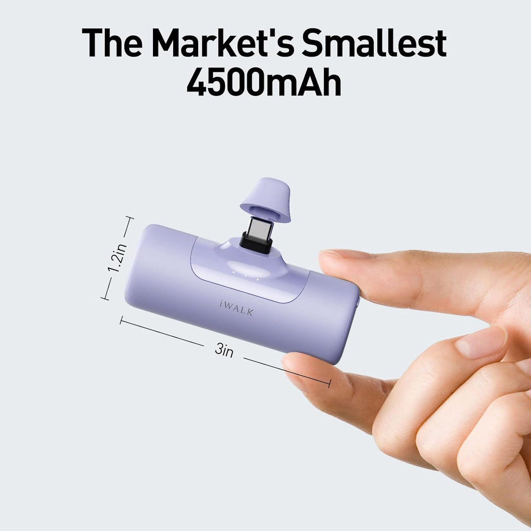 iWALK Cargador portátil de 4,500mAh para iPhone 15\/16\/17, batería...