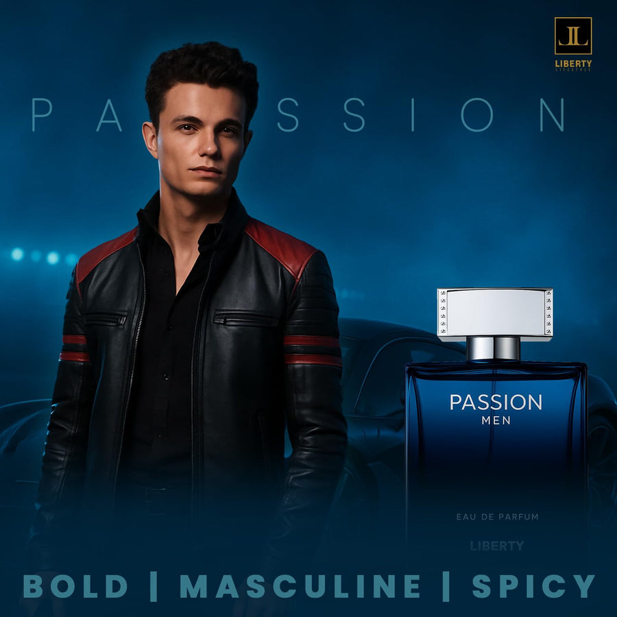 Liberty Eau De Parfum Luxury Passion para hombres, aroma picante au...