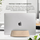 HumanCentric Soporte vertical para laptop en madera de arce, soport...