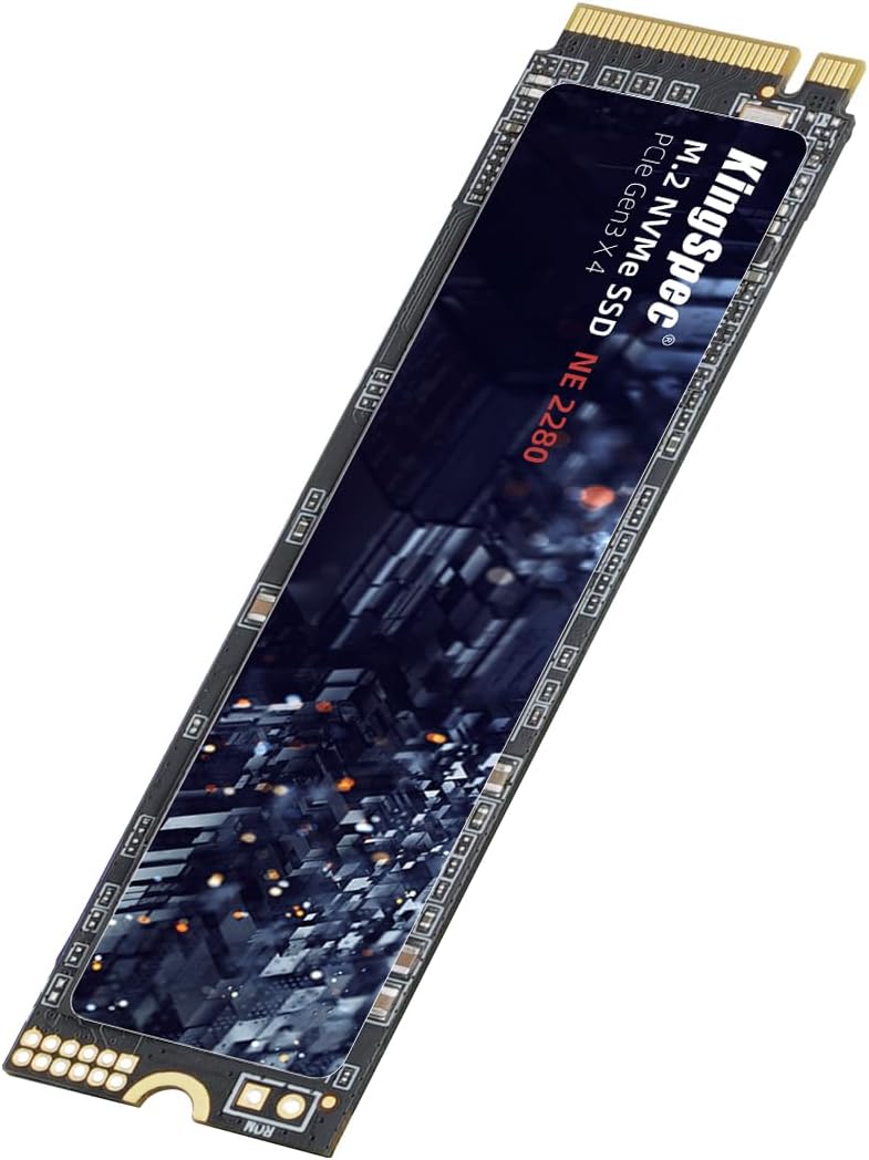 KingSpec SSD 256GB, M.2 NVMe Gen3x4 SSD 2280 - Hasta 2400 MB\/s, un...