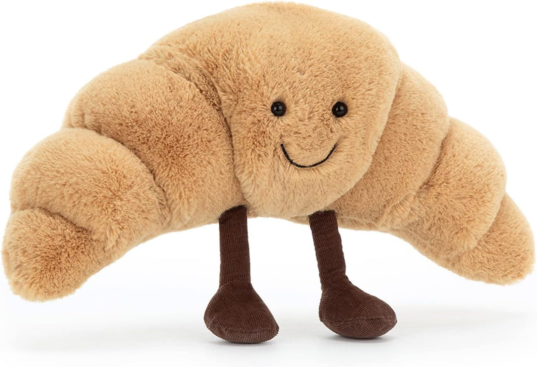 Jellycat Amuseables - Juguete de peluche de croissant, pequeño de 8...