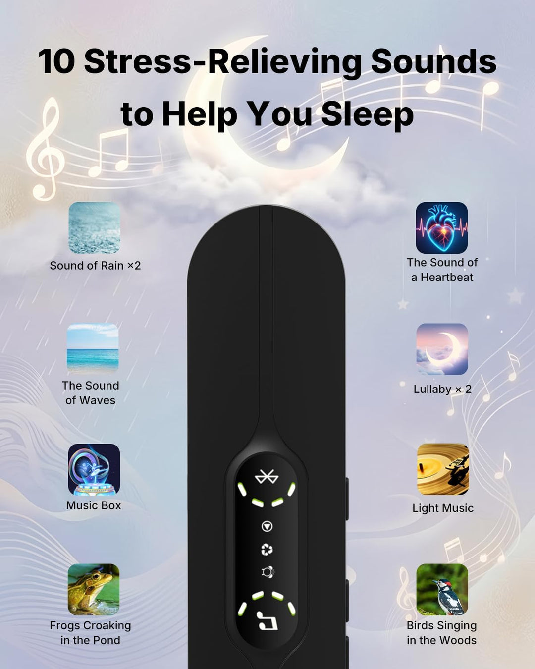 Altavoz debajo de la almohada Altavoces de almohada Bluetooth de co...