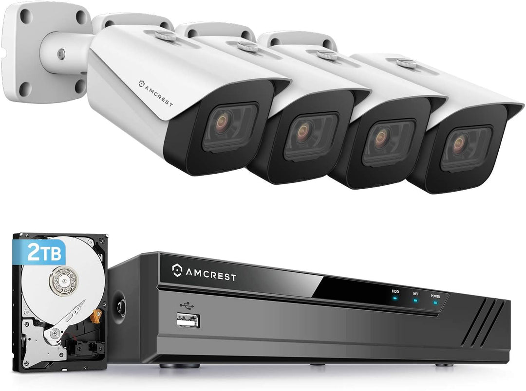 Amcrest Sistema de cámara de seguridad 4K con 4K (8MP) 8CH PoE NVR,...
