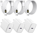 iPhone 18 17 16 15 Cargador Carga Rápida 3Pack Cargador USB C Type C
