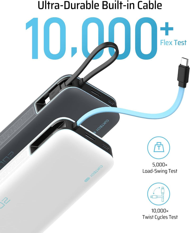 CUKTECH Banco de Energía 20000mAh de 45W, Cargador Portátil de Viaj...