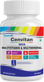 Healthvit Cenvitan Hombres Multivitaminas y Multiminerales Tabletas - 60 Tabletas