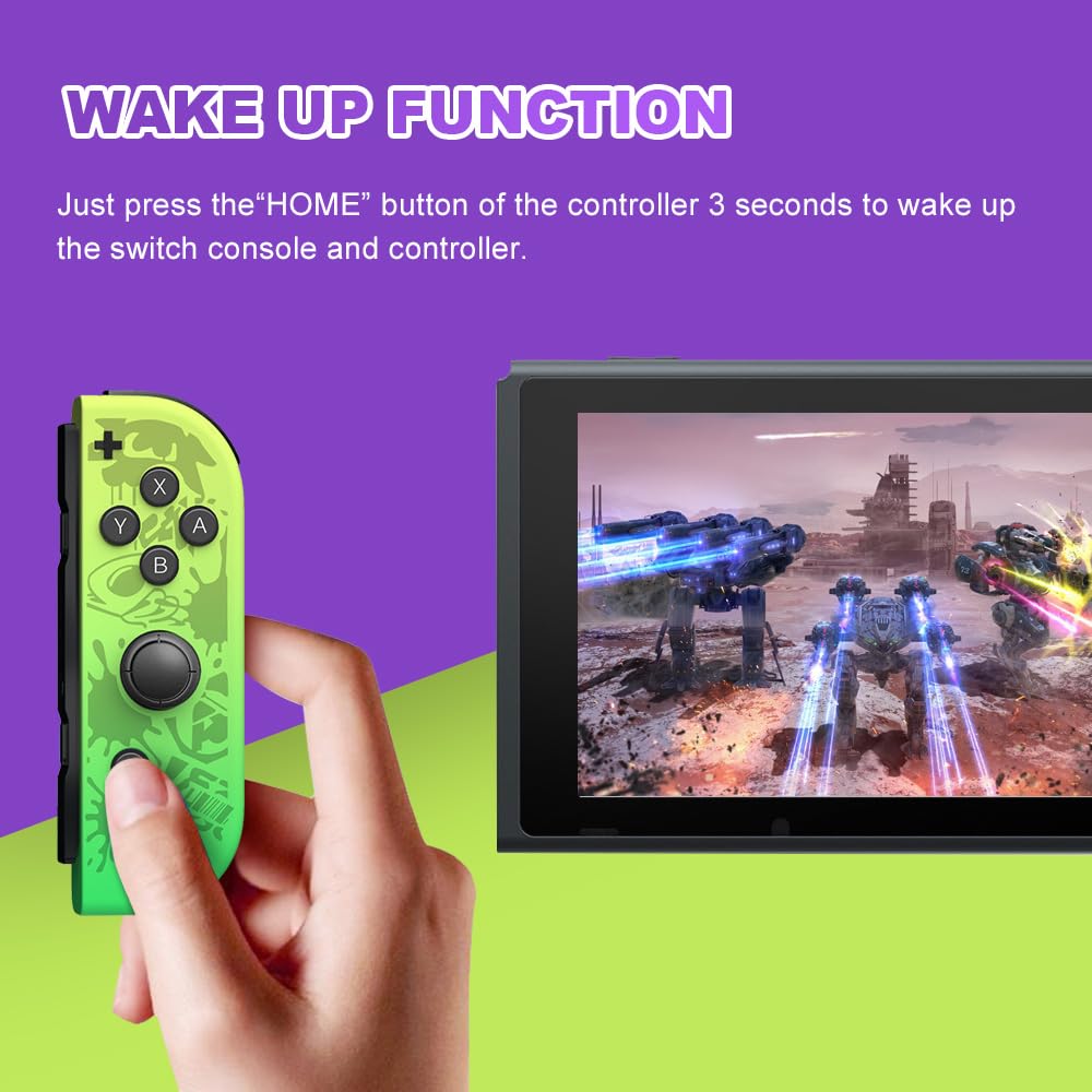 ZEBADBAD Controlador de juego Compatible con Nintendo Switch Controlador, Reemplazo para controladores Switch/Lite/OLED, PS3