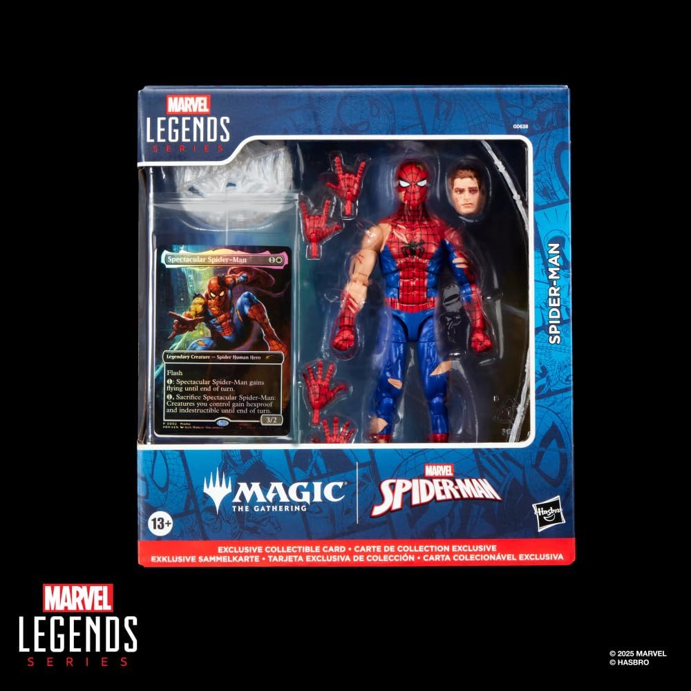 Marvel Legends Series Magic: The Gathering Battle-Damaged Spider-Ma...