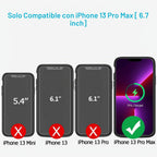 Funda de batería para iPhone 13 Pro Max, mejorada de 12000 mAh, portátil, funda protectora inalámbrica de carga, compatible con iPhone 13 Pro Max (6.7 pulgadas) funda de cargador de batería recargable
