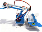 Microbit Smart Robotic Arm Kit 4DF Kit de construcción de brazo mecánico programable para edades de 14 años en adelante para aprender codificación, ciencia e ingeniería, Micro:bit v2 y pilas