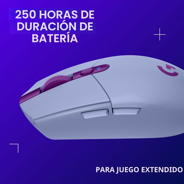 Logitech G 305 LIGHTSPEED - Mouse inalámbrico para juegos, sensor H...