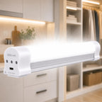 Lámpara LETOUR Luz recargable LED tubo magnético luz 4000lúmenes 5200mAh 5 niveles de atenuación linterna de camping USB recargable luces portátiles con 2 imanes de duración durante 60 horas
