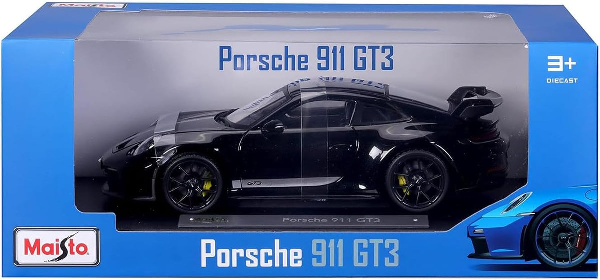 Maisto Super Car Porsche 911 GT3 2022 - Escala 1:18 - Increíblemente detallada réplica de automóvil coleccionable de fundición a presión, modelo de automóvil coleccionable, color azul