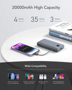 Cargador portátil de 20000 mAh, cargador de batería VRURC de carga...