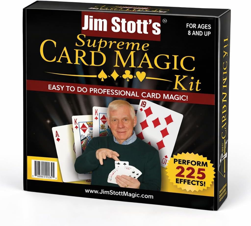 Jim Stott Supreme Card Magic Kit - Más de 225 trucos de cartas fáciles