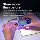 Crucial X10 SSD portátil de 6 TB, hasta 2,100 MB\/s, USB 3.2 USB-C,...