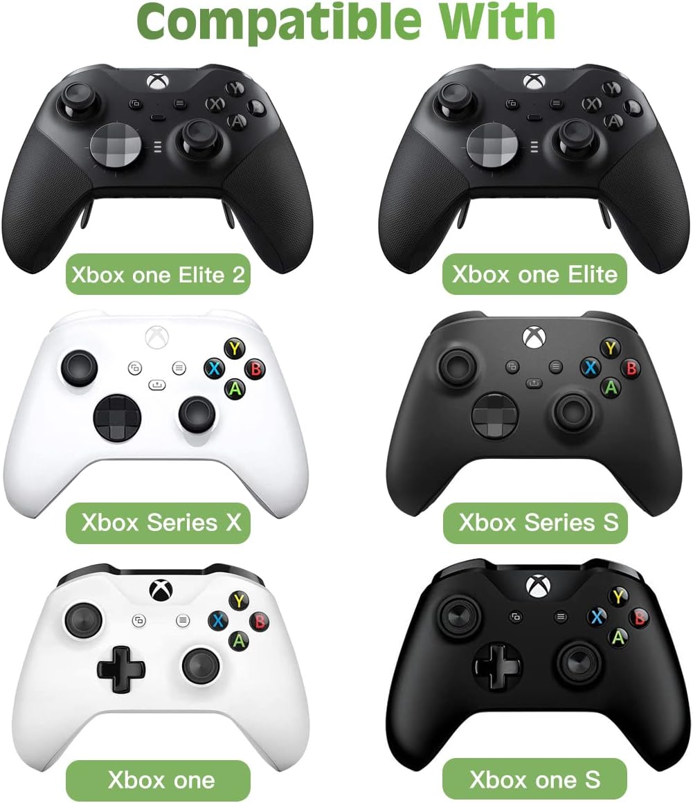TiMOVO Teclado retroiluminado verde para control de juegos Xbox, negro