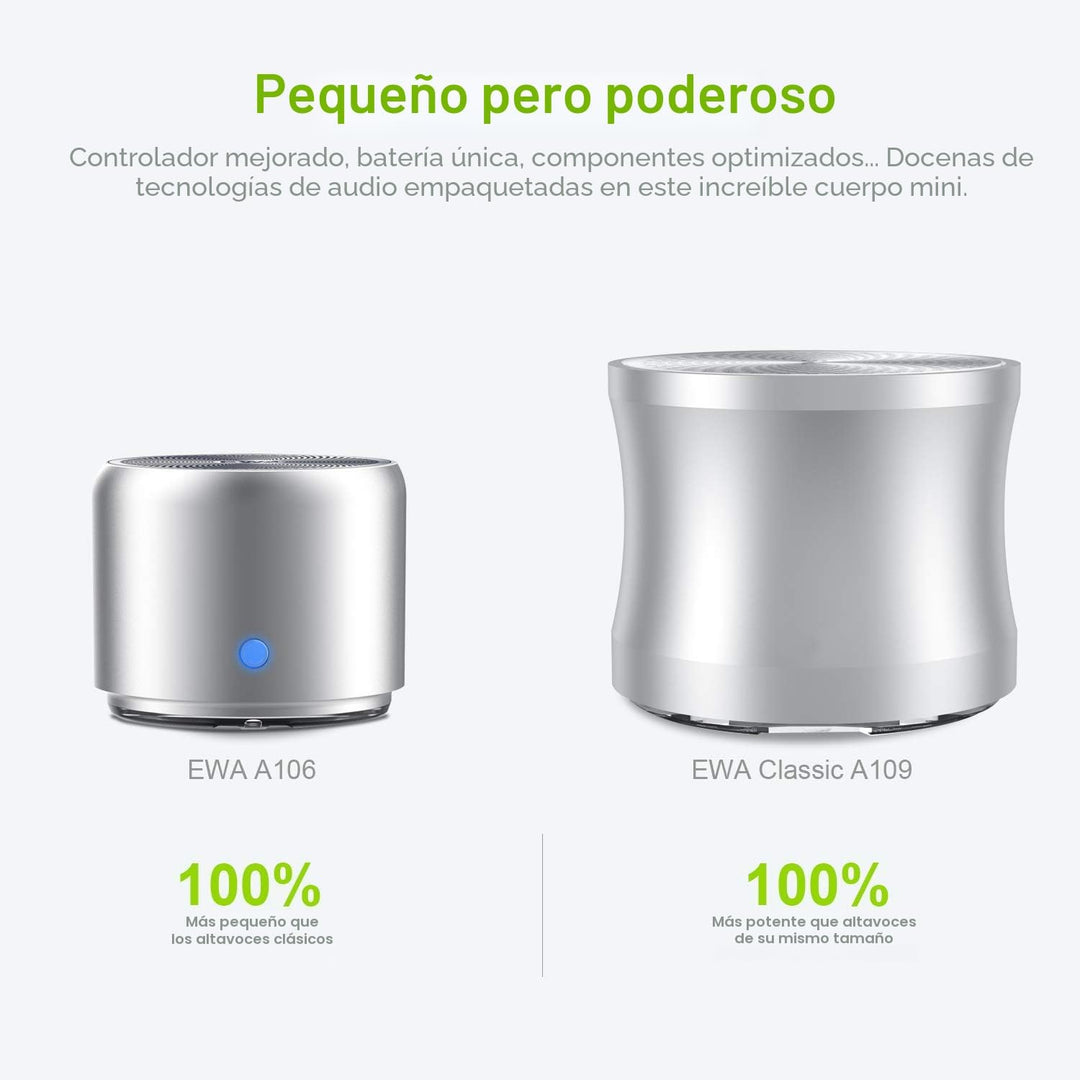 Estuche de viaje empaquetado, mini altavoz Bluetooth inalámbrico co...